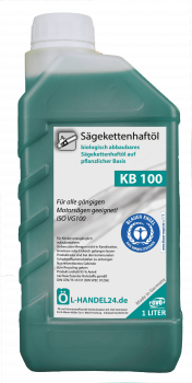 Bio Kettenöl 1 Liter KB100 Sägekettenhaftöl Sägekettenöl Haftöl Blauer Engel" nach neuester RAL-UZ 178